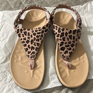 Leopard style sandals